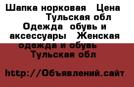 Шапка норковая › Цена ­ 1 500 - Тульская обл. Одежда, обувь и аксессуары » Женская одежда и обувь   . Тульская обл.